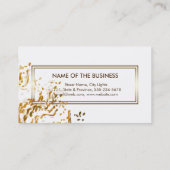 Aquarellschere Visitenkarte (Rückseite)