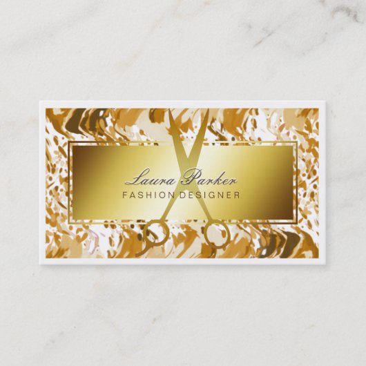 Aquarellschere Visitenkarte (Vorderseite)