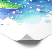 Aquarellschildkröte Poster (Ecke)