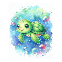 Aquarellschildkröte