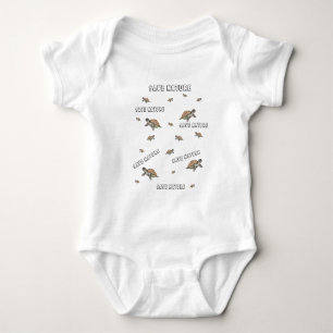 Aquarellschildkröte Rette Natur Baby Strampler
