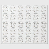 Aquarellschildkröte Rette Natur Geschenkpapier (Flach)