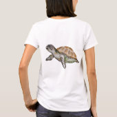 Aquarellschildkröte T-Shirt (Rückseite)