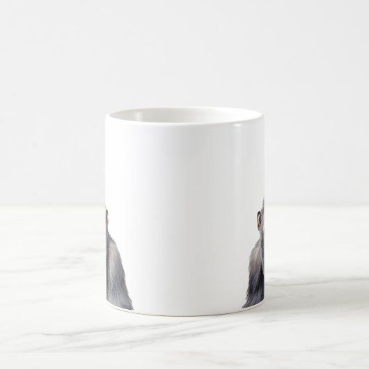 Aquarellschimpanse-Affenmalerei Kaffeetasse (Mittel)