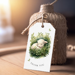 Aquarellschläfer Lambdusche Geschenkanhänger