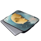 Aquarellschläfer Laptopschutzhülle (Vorne Knopf)