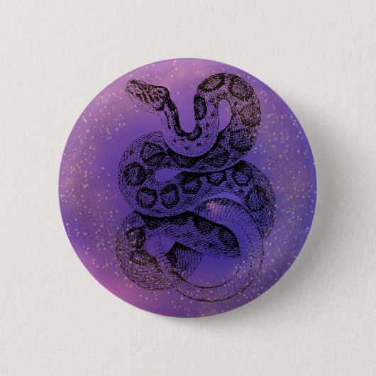Aquarellschlange Button (Vorderseite)