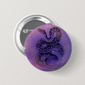 Aquarellschlange Button (Vorne & Hinten)