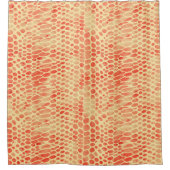 Aquarellschlange Druck Duschvorhang (Vorderseite)