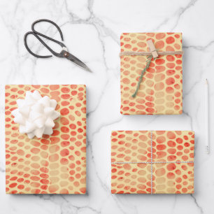 Aquarellschlange Druck Geschenkpapier Set