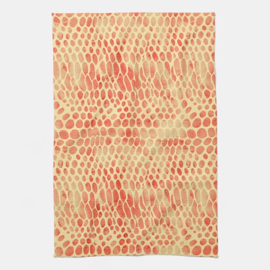 Aquarellschlange Druck Geschirrtuch (Vertikal)