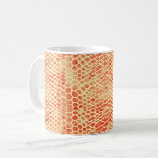 Aquarellschlange Druck Kaffeetasse (Vorderseite Links)
