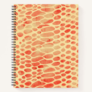 Aquarellschlange Druck Notizblock