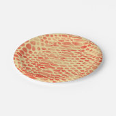 Aquarellschlange Druck Pappteller (Schrägansicht)