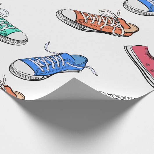 Aquarellschlange Geschenkpapier (Ecke)