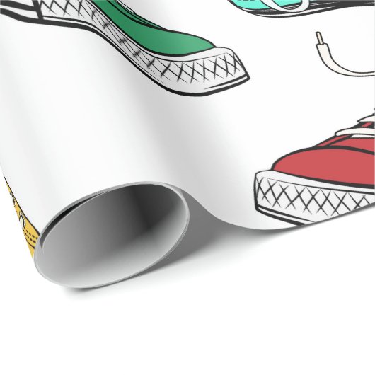 Aquarellschlange Geschenkpapier (Rolleneckpunkt)