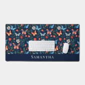 Aquarellschmetterlinge blühend modern schreibtischunterlage (Tastatur & Maus)