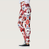 Aquarellschmetterlinge Leggings (Links)