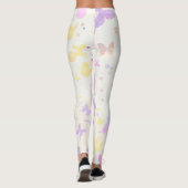 Aquarellschmetterlinge Leggings (Rückseite)