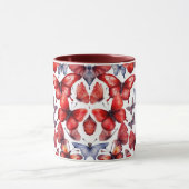 Aquarellschmetterlinge Tasse (Zentrum)