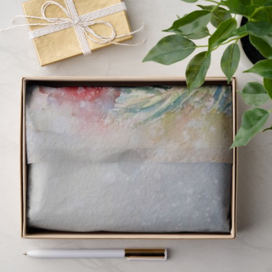 Aquarellschnee Nachtlampe Fir Bauble Weihnachten Seidenpapier (Geschenk)