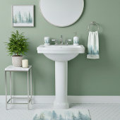 Aquarellschneebäume Weihnachten Handtuch