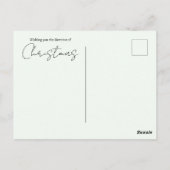 Aquarellschneebäume Weihnachten Postkarte (Rückseite)