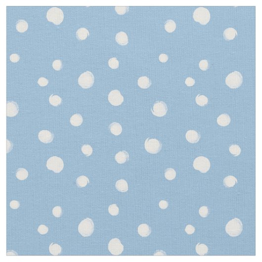 Aquarellschneeflocken Blaues Muster Stoff (Nahaufnahme)