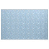 Aquarellschneeflocken Blaues Muster Stoff (Fat Quarter (45,7 x 55,9 cm))