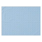 Aquarellschneeflocken Blaues Muster Tischdecke (Vorderseite (Horizontal))