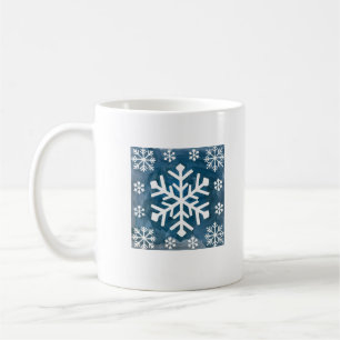 Aquarellschneeflocken Kaffeetasse