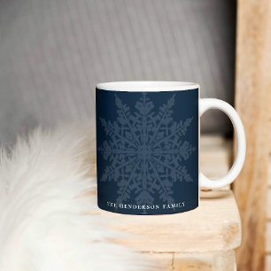 Aquarellschneeflocken   Winter Custom Kaffeetasse