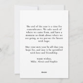 Aquarellschneemännchen und Weihnachten der Rentier (Rückseite)