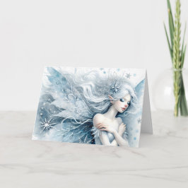 Aquarellschneezucht "Herzlichen Glückwunsch zum Ge Karte