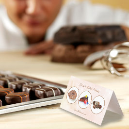 Aquarellschokolade Desserts Bäckerei Business Car Visitenkarten