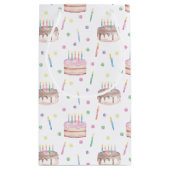 Aquarellschokolade Geburtstagskuchen Personalisier Kleine Geschenktüte (Rückseite)