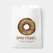 Aquarellschokolade Glazed Donut Baby Sprinkle Geschenktütchen (Vorderseite)