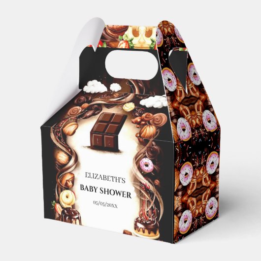 Aquarellschokolade Kinderdusche Geschenkschachtel (Vorderseite)