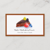 Aquarellschokolade Kuchen Bäckerei Visitenkarte (Vorderseite)