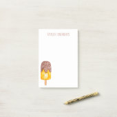 Aquarellschokolade Popsicle Post-it Notes Klebezettel (Auf Schreibtisch)