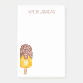 Aquarellschokolade Popsicle Post-it Notes Klebezettel (Vorderseite)