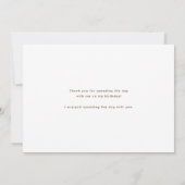 Aquarellschokolade Sprinkle Donuts Geburtstag Dankeskarte (Rückseite)