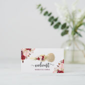 Aquarellschrift-Blume Visitenkarte (Stehend Vorderseite)