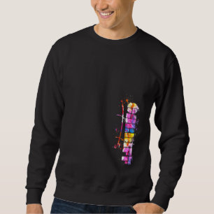Aquarellschrift Cardiff Cardiff Letters Sweatshirt