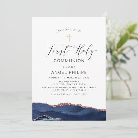 Aquarellschrift Einladung (Stehend Vorderseite)