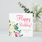 Aquarellschrift Geburtstag Karte (Stehend Vorderseite)