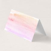 Aquarellschrift, Logo/Bild - Dankeschön-Karte Visitenkarten (Rückseite)