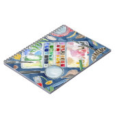 Aquarellschrift Notizblock (Linke Seite)