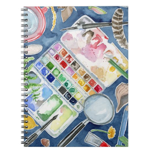 Aquarellschrift Notizblock (Vorderseite)