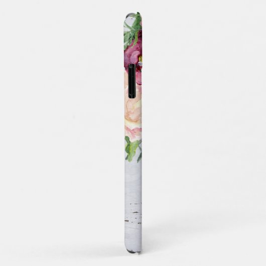 Aquarellschrift Rustikale Blütenblätter mit Schmet Case-Mate iPhone Hülle (Hinten/Rechts)